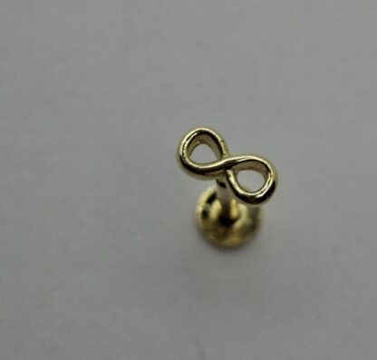 Arany fül piercing végtelen jel 3663