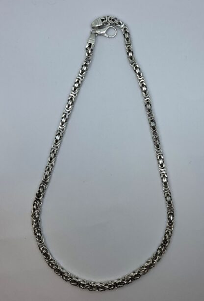 Ezüst király nyaklánc 55cm. ródiumozott. 3724